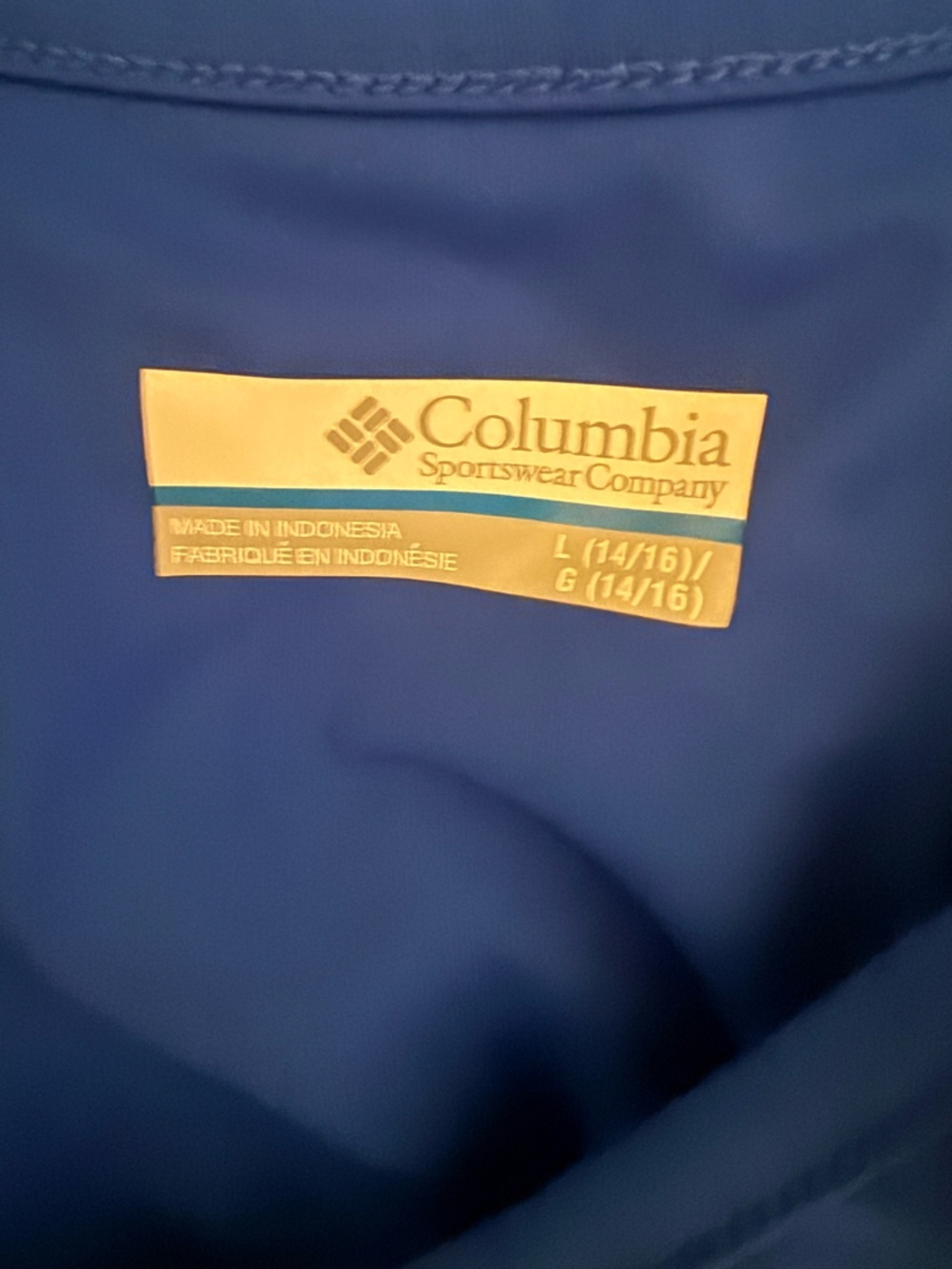 Columbia Blue Outdoor Jacket with Gold Label - Picture 5 of 5